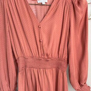 Peach dot dress Size Small